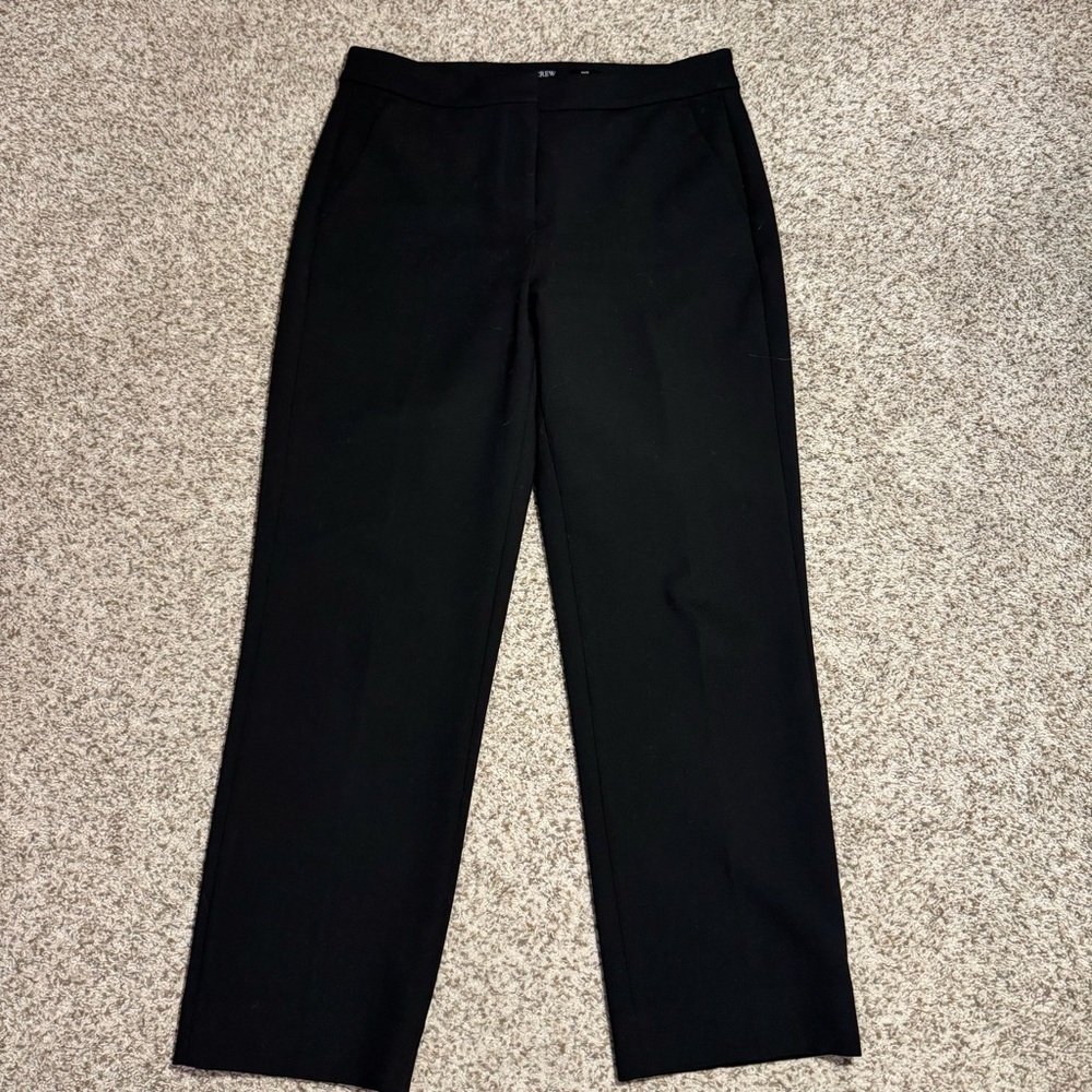 J. Crew Kate Black Women's Straight-Leg Pants - 10